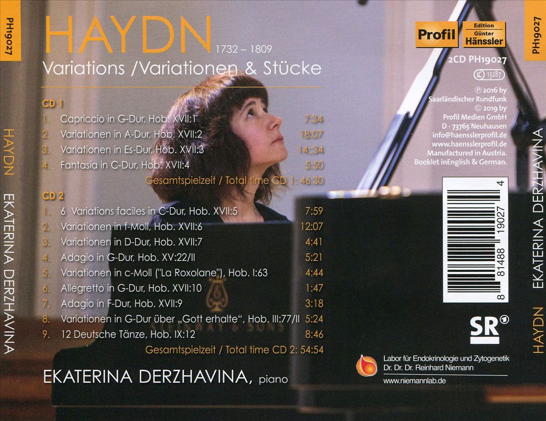 Haydn: Variations & Pieces for Piano cover art