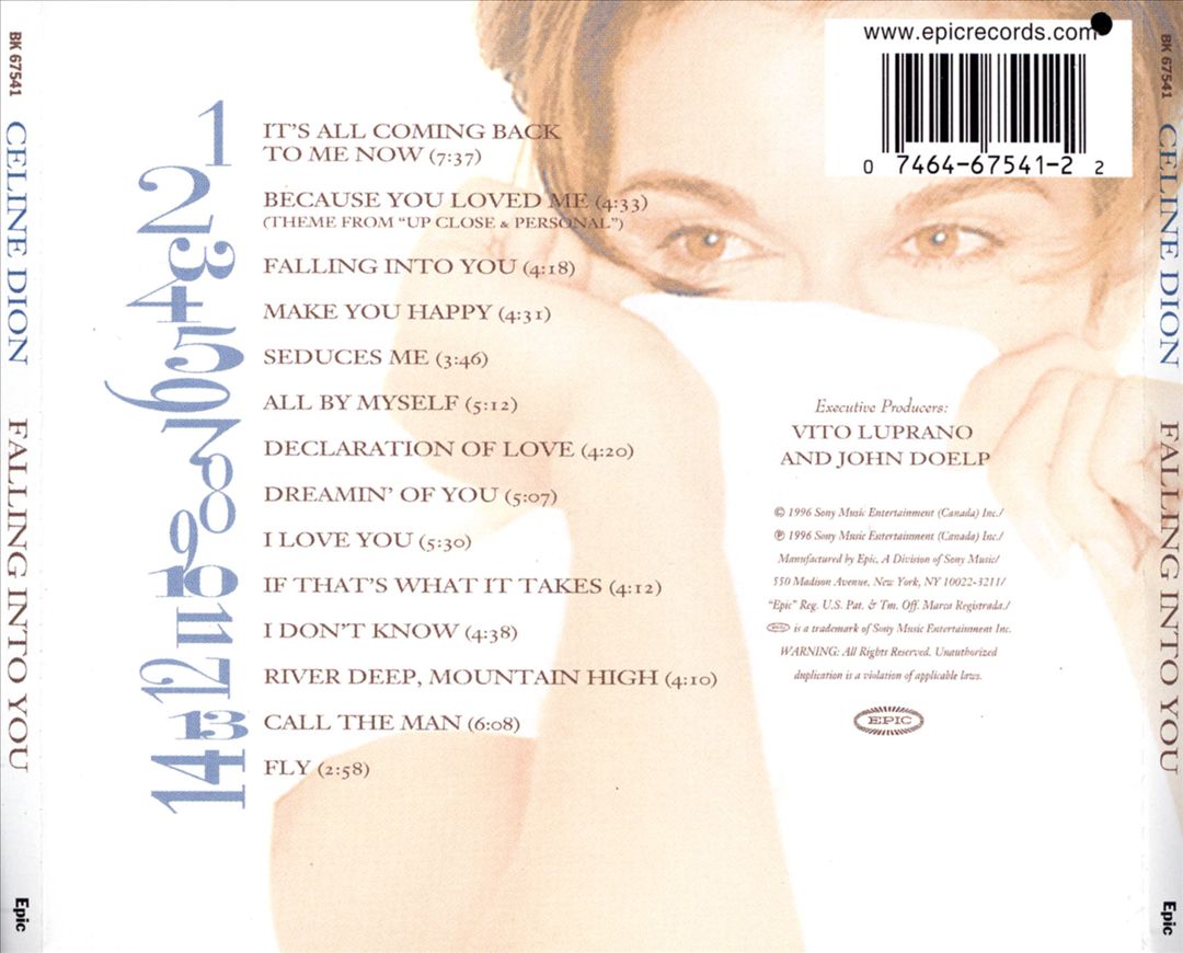 Falling into You cover art