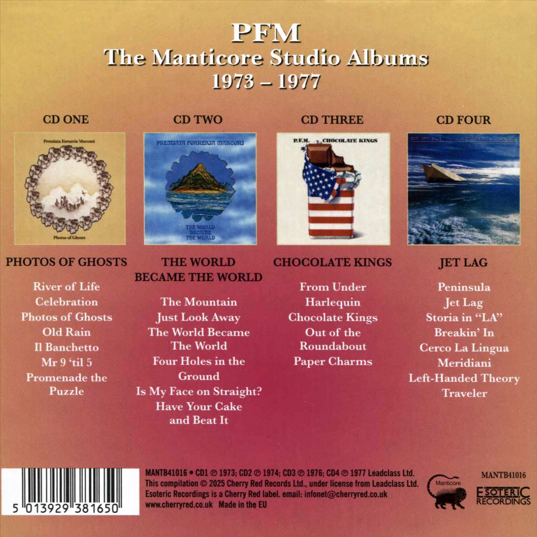 Manticore Studio Albums 1973-1977 cover art