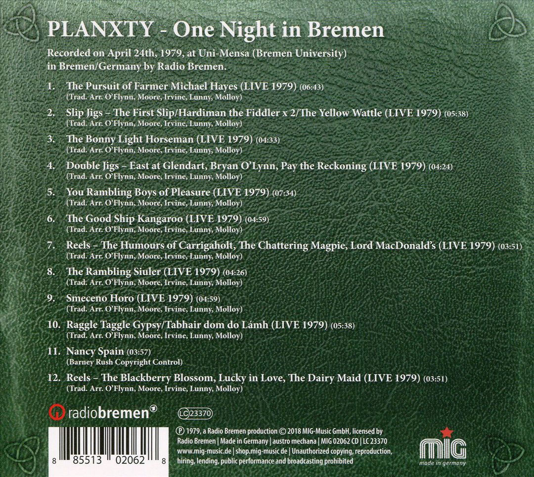 One Night in Bremen cover art