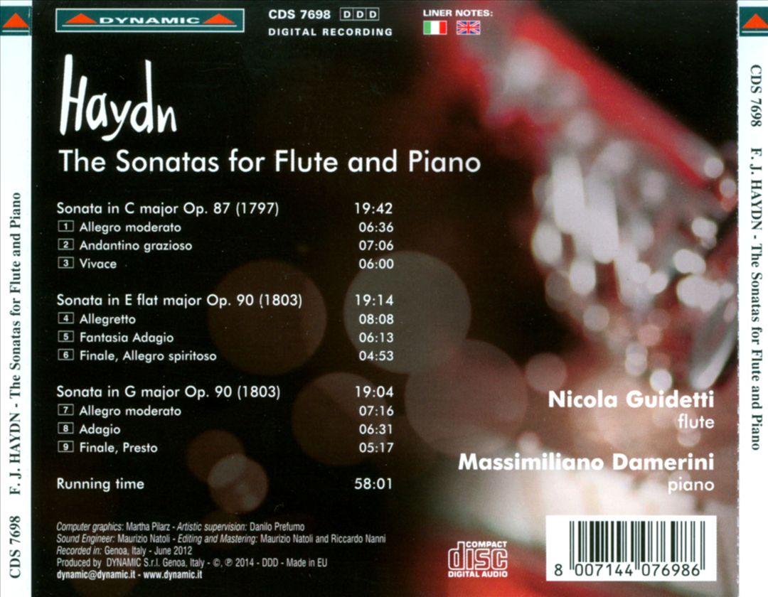Haydn: The Sonatas for Flute & Piano cover art