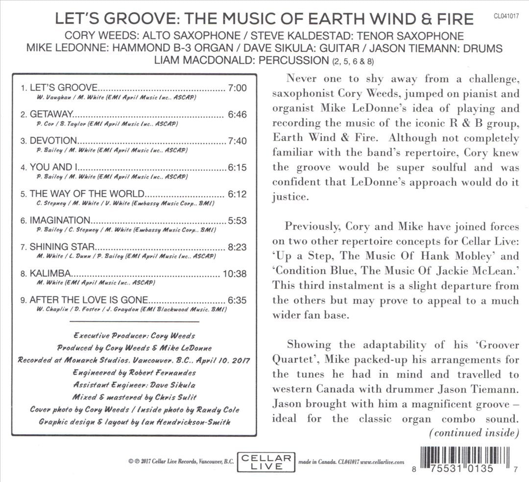 Let's Groove: The Music of Earth Wind & Fire cover art