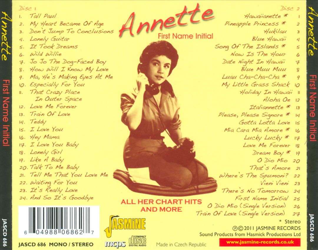 First Name Initial: All Her Chart Hits and More cover art