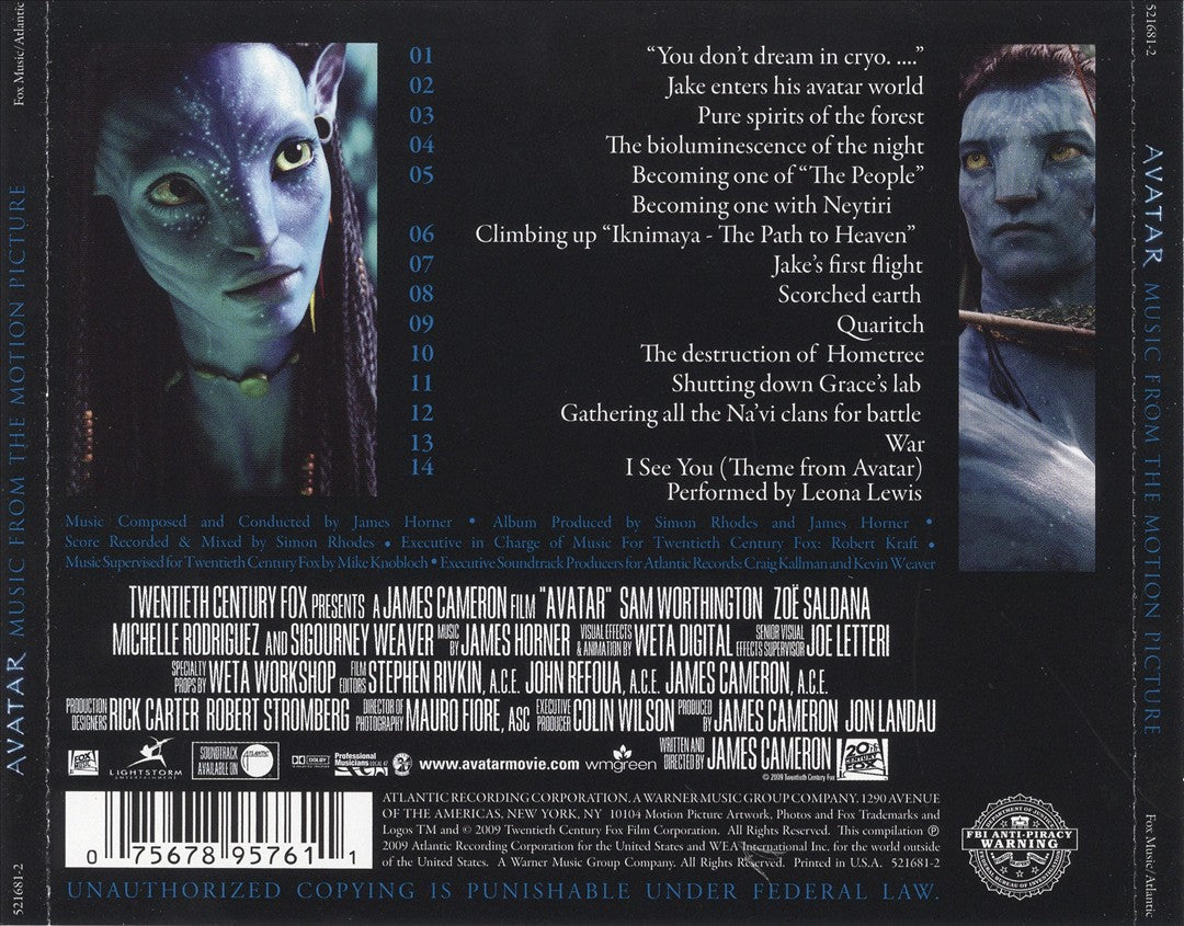 Avatar [Original Motion Picture Soundtrack] cover art