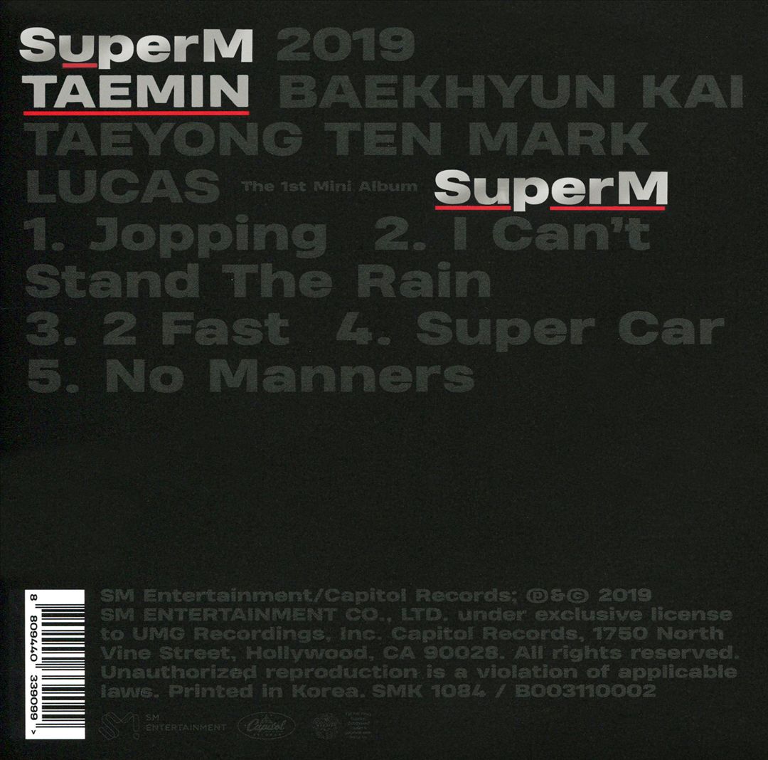 SuperM: The 1st Mini Album [TAEMIN Ver.] cover art