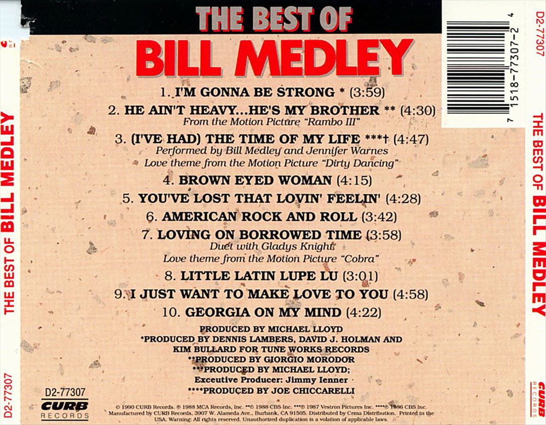 Best of Bill Medley cover art