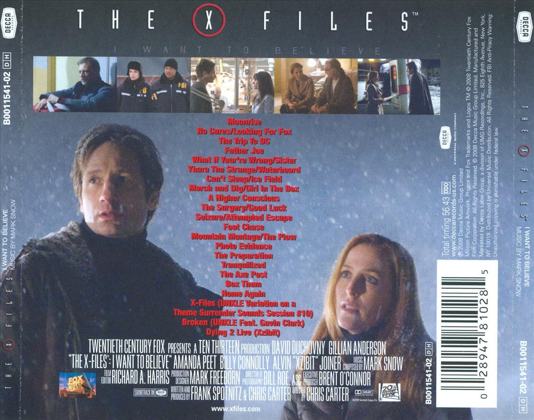 X Files: I Want to Believe [Original Motion Picture Soundtrack] cover art