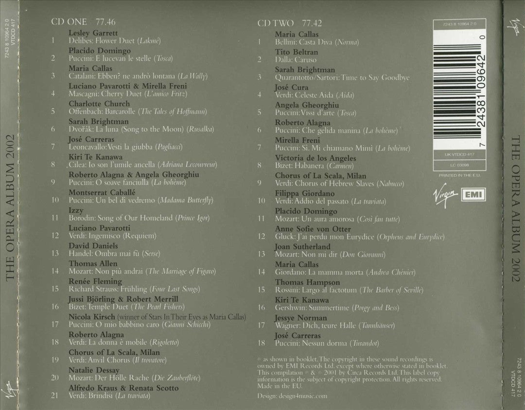 Opera Album, 2002 cover art
