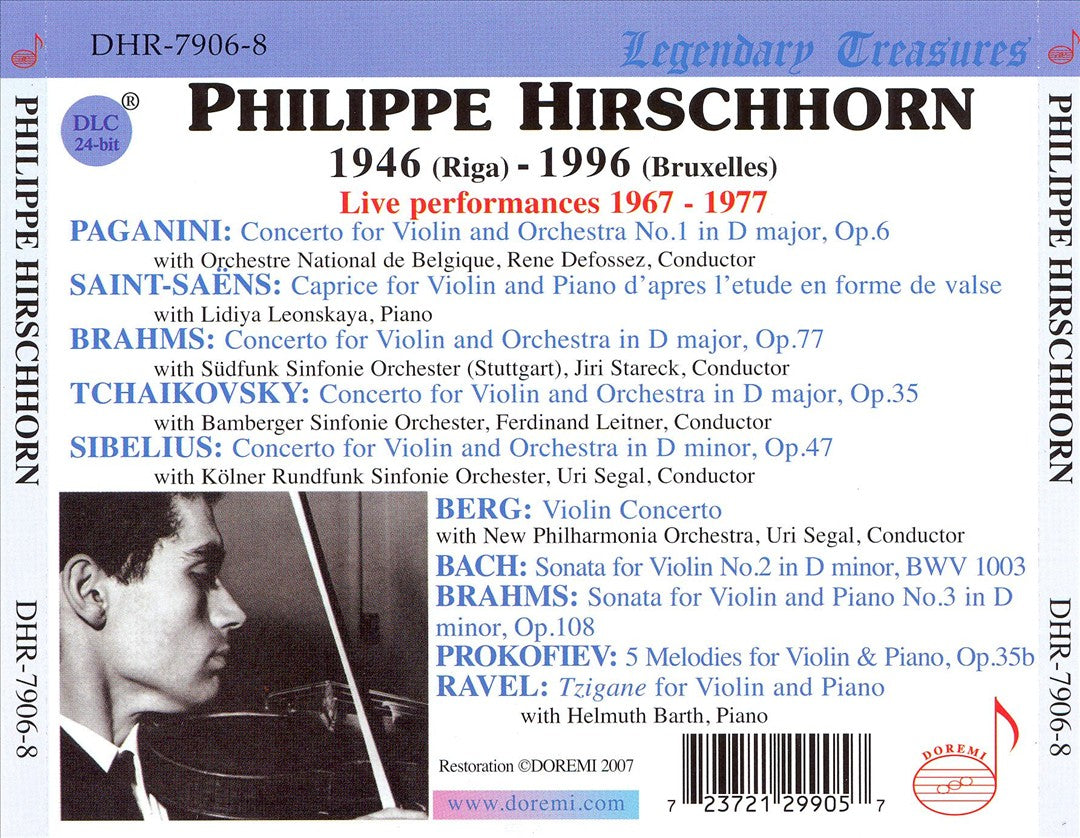 Philippe Hirschhorn: Live Performances 1967-1977 cover art