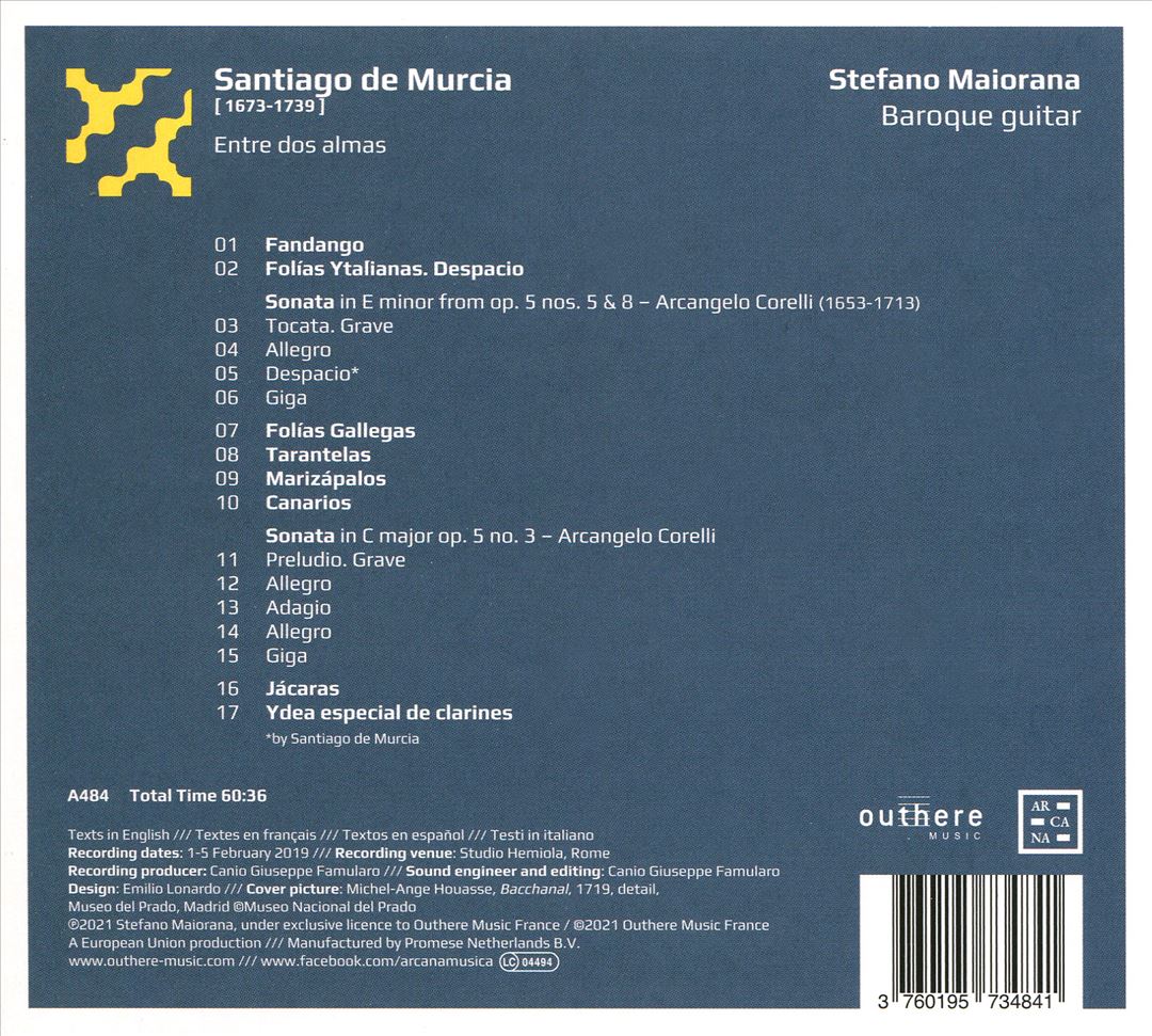 Santiago de Murcia: Entre dos Almas cover art