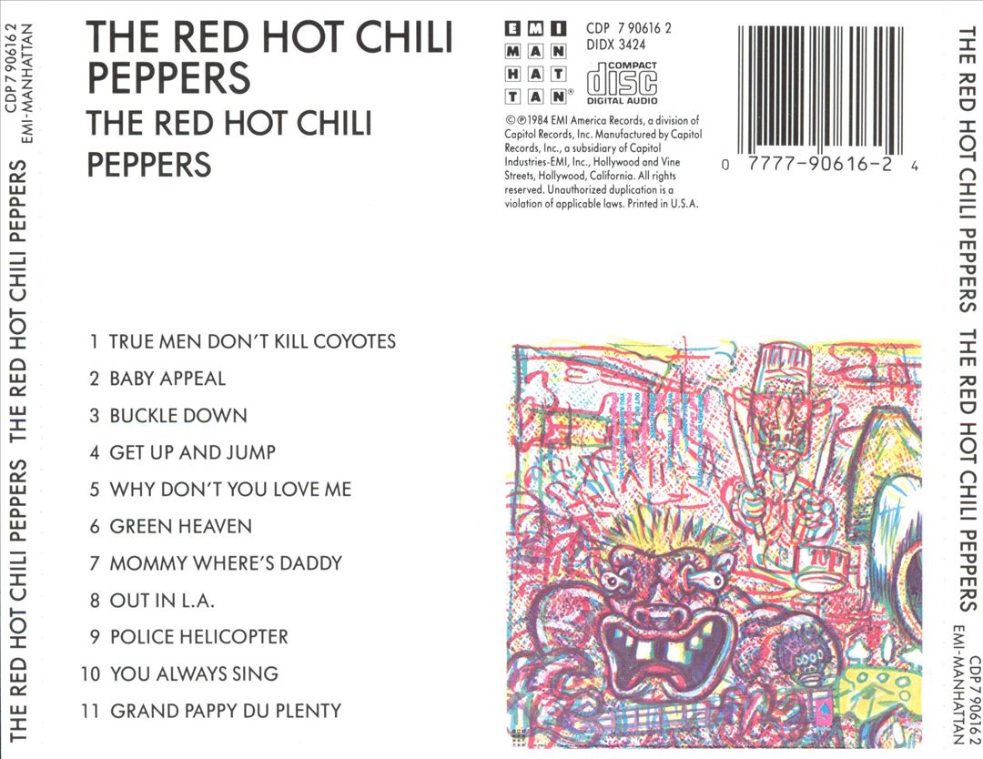 Red Hot Chili Peppers cover art