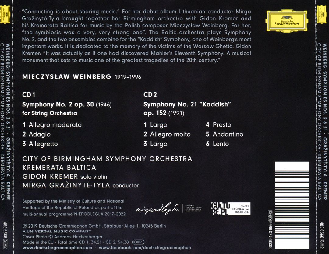 Weinberg: Symphonies Nos. 2 & 21 cover art
