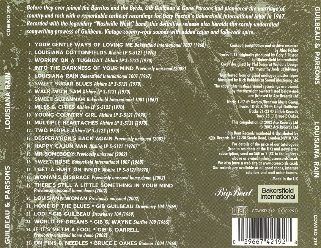 Louisiana Rain cover art