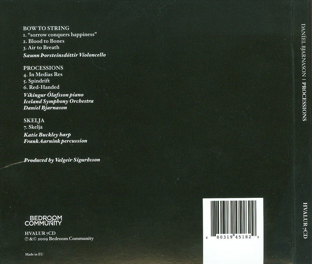 Daniel Bjarnason: Processions cover art