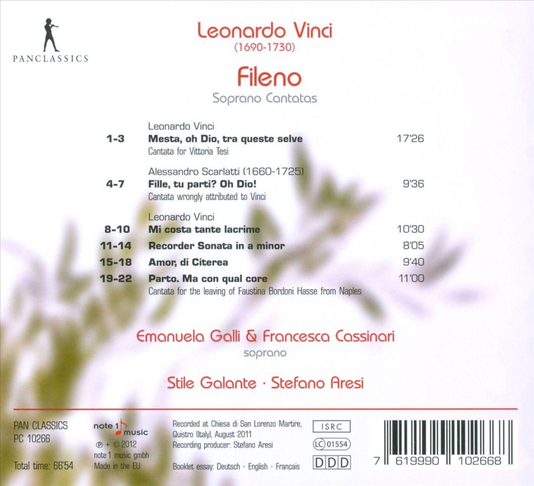 Leonardo Vinci: Fileno cover art