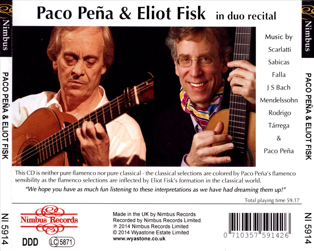 Paco Peña & Eliot Fisk in Duo Recital cover art