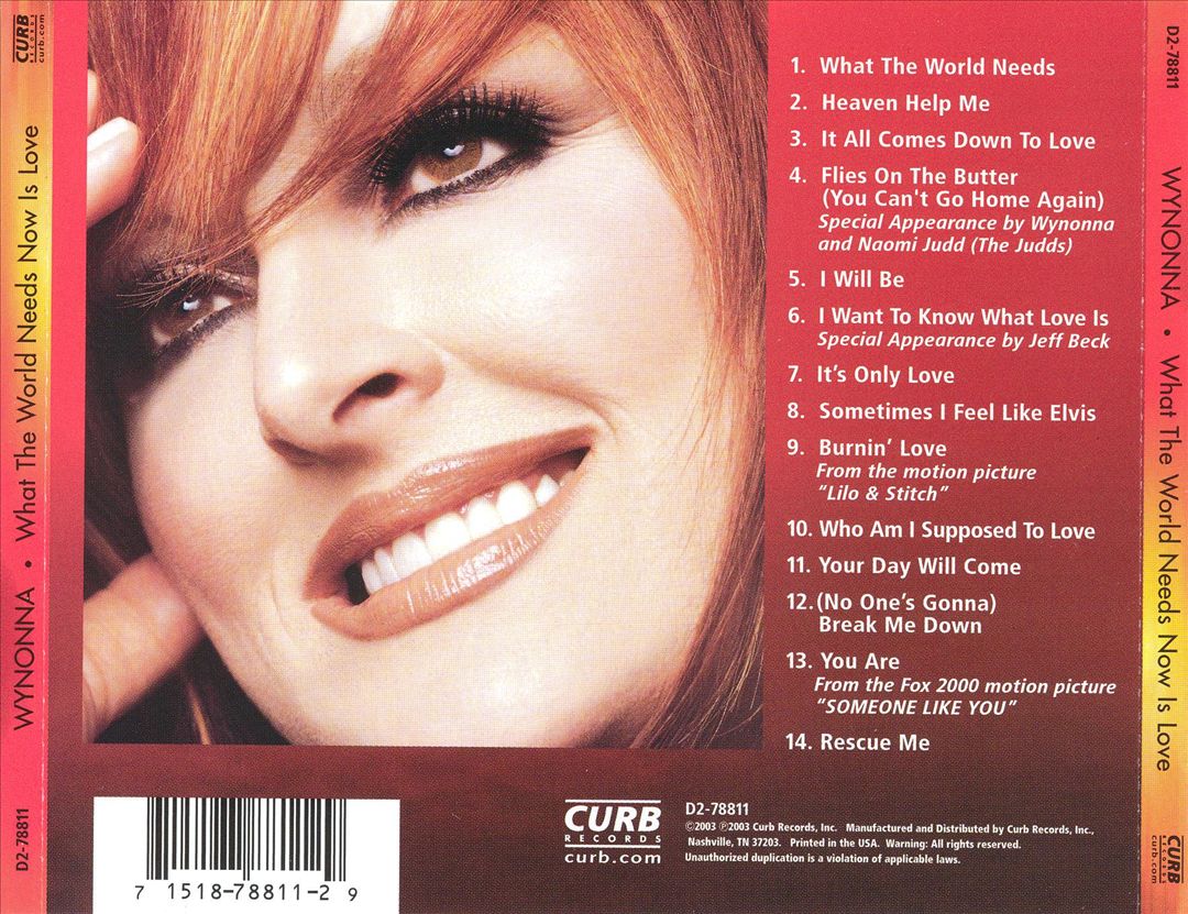 What the World Needs Now Is Love cover art