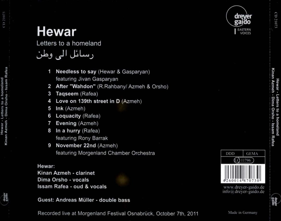 Letters To A Homeland cover art