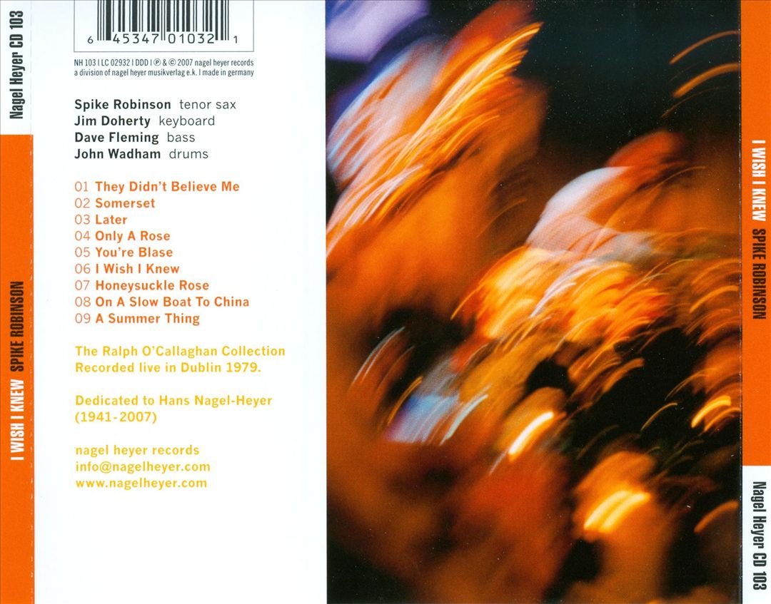 I Wish I Knew: Live in Dublin 1979 cover art