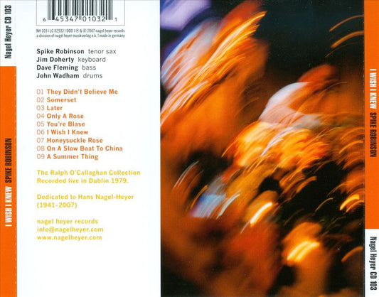 I Wish I Knew: Live in Dublin 1979 cover art