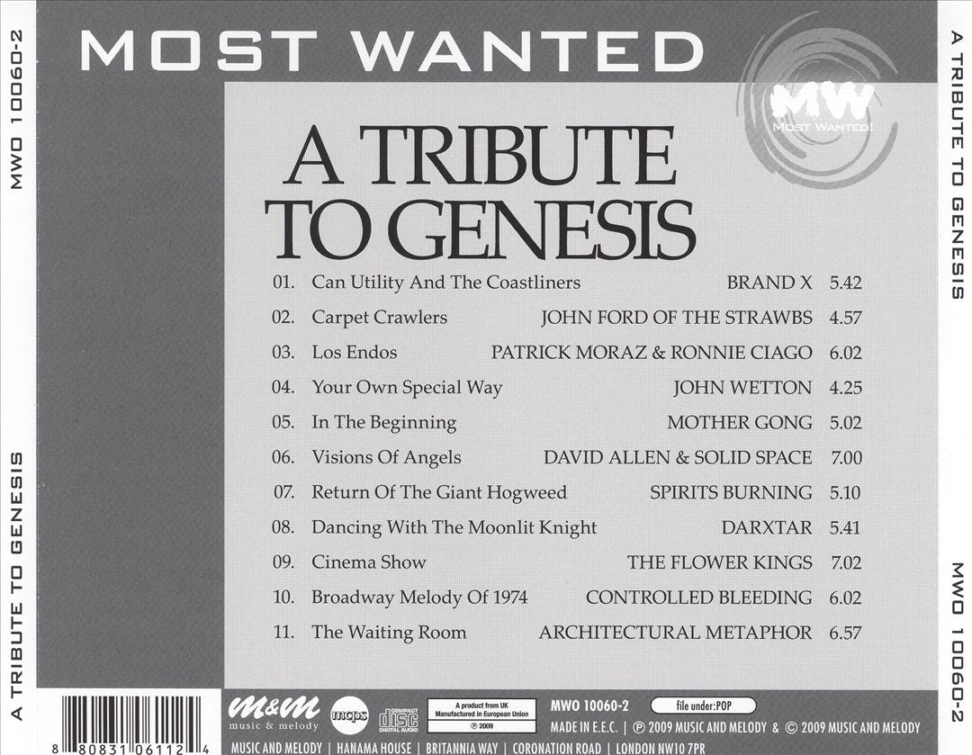 Tribute to Genesis [Music & Melodie] cover art