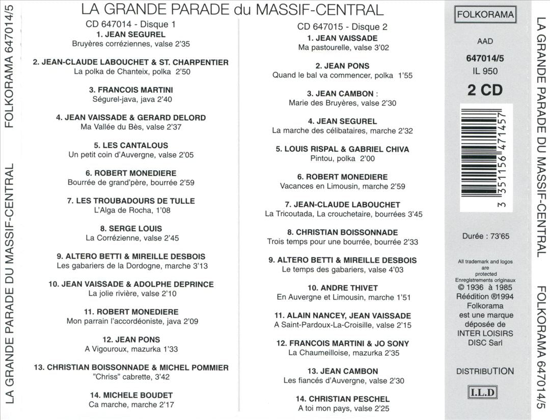 Grande Parade du Massif-Central cover art