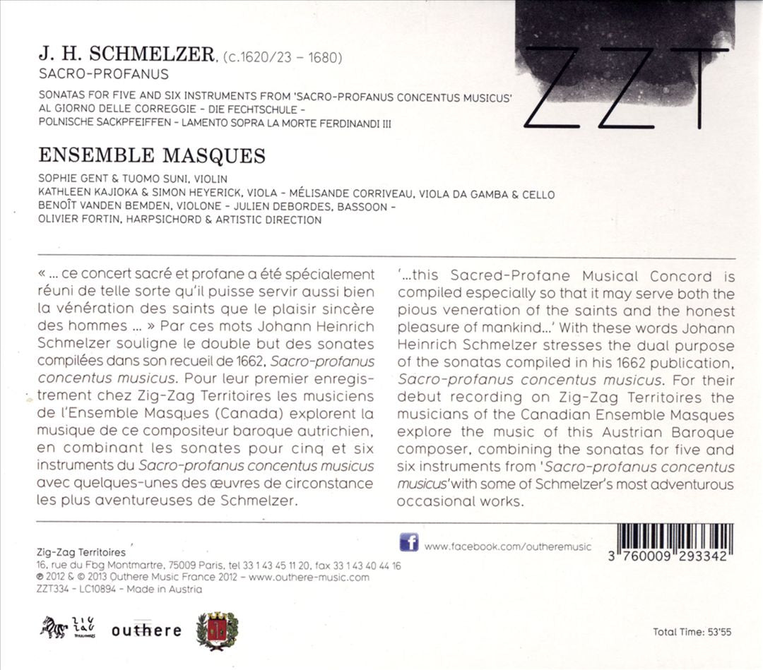 Johann Heinrich Schmelzer: Sacro-Profanus; Sonatas cover art