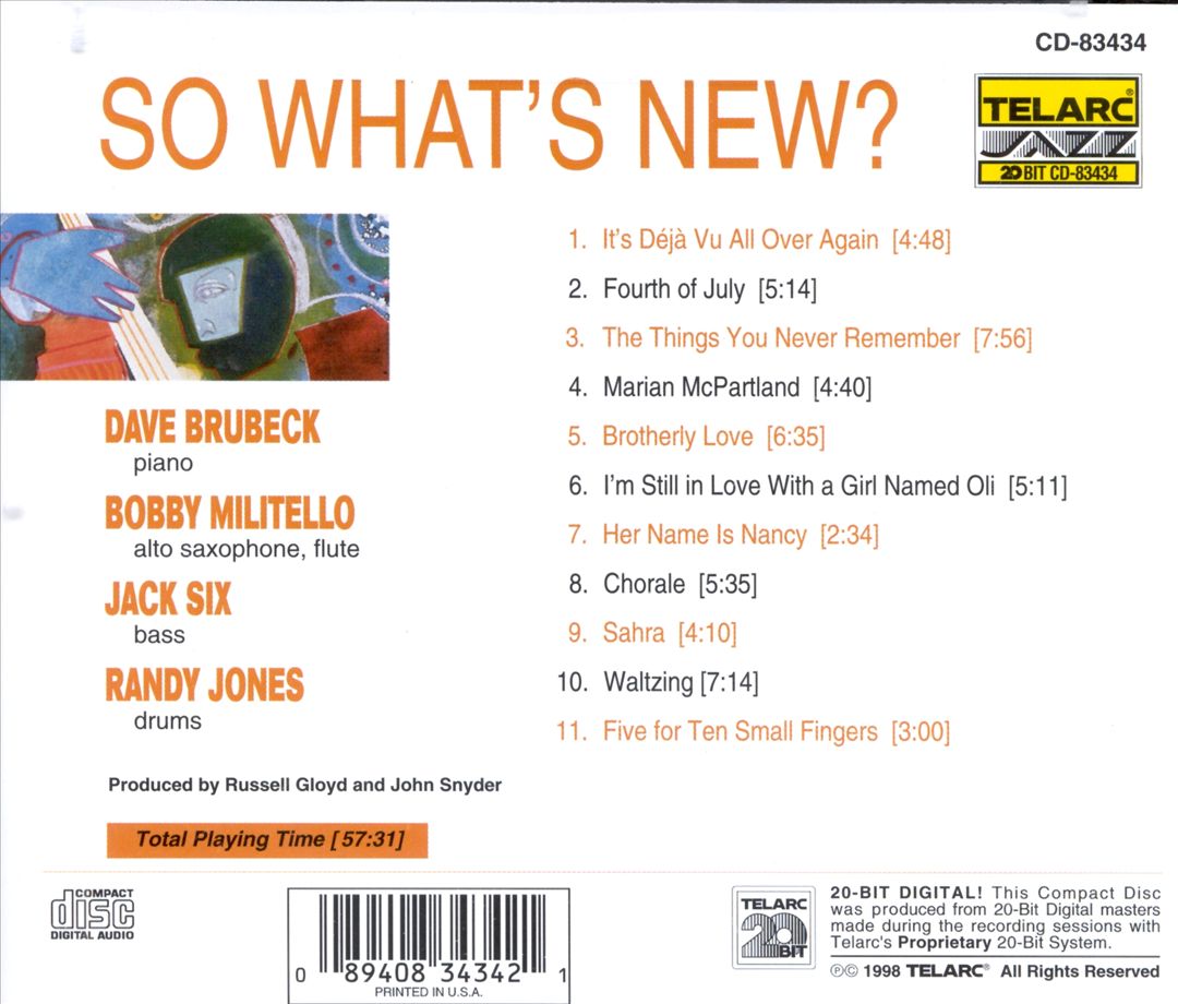 So What's New? cover art