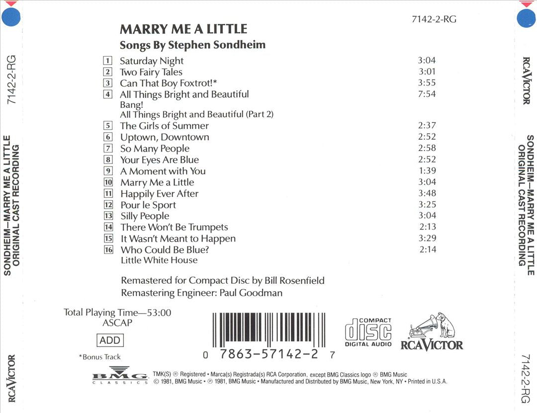 Marry Me a Little cover art