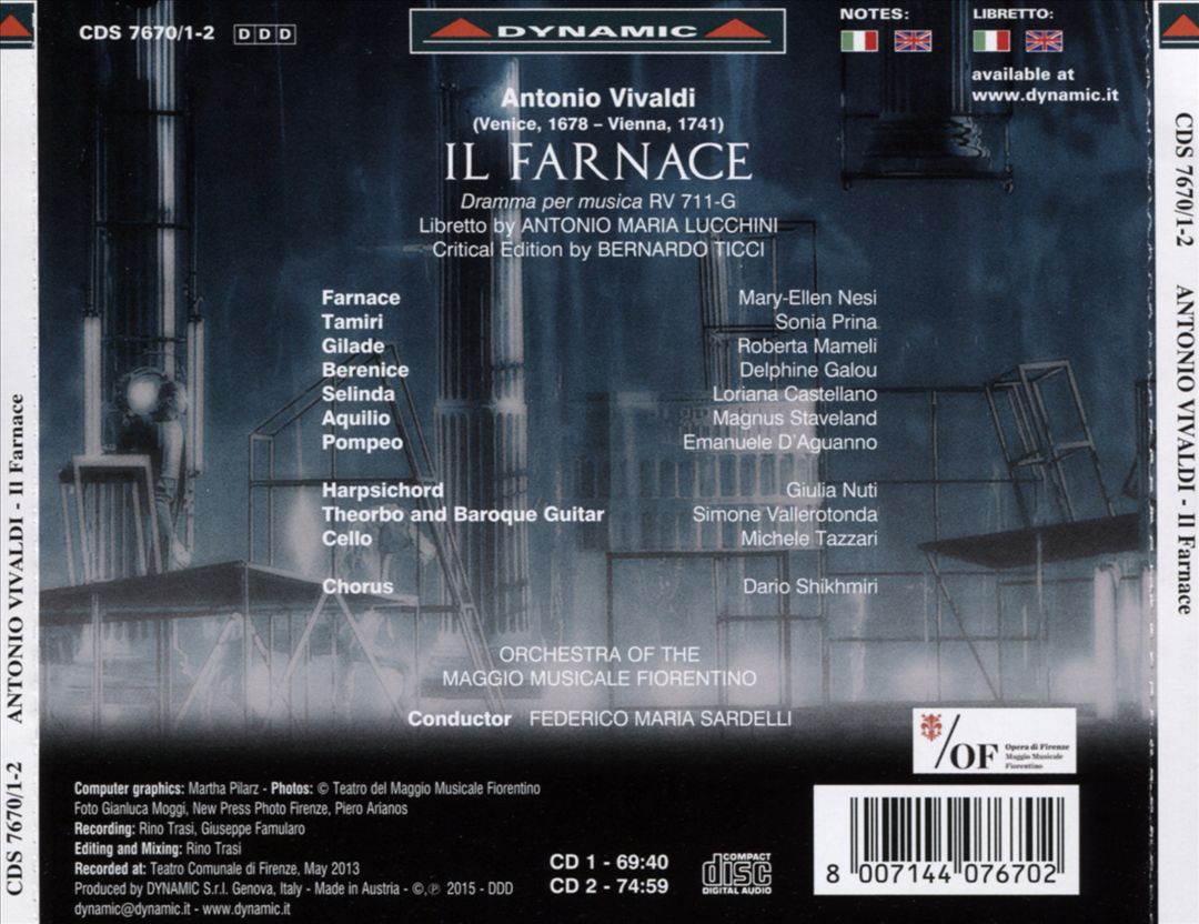 Antonio Vivaldi: Il Farnace cover art
