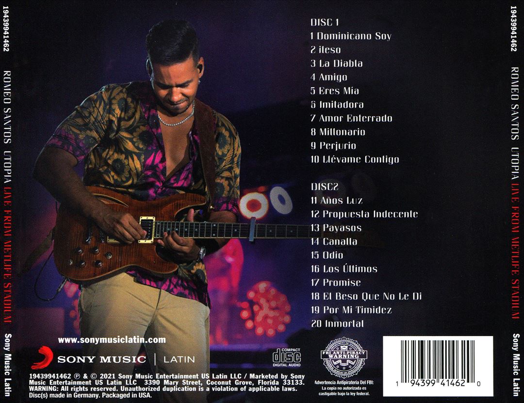 Utopia Live from MetLife Stadium cover art