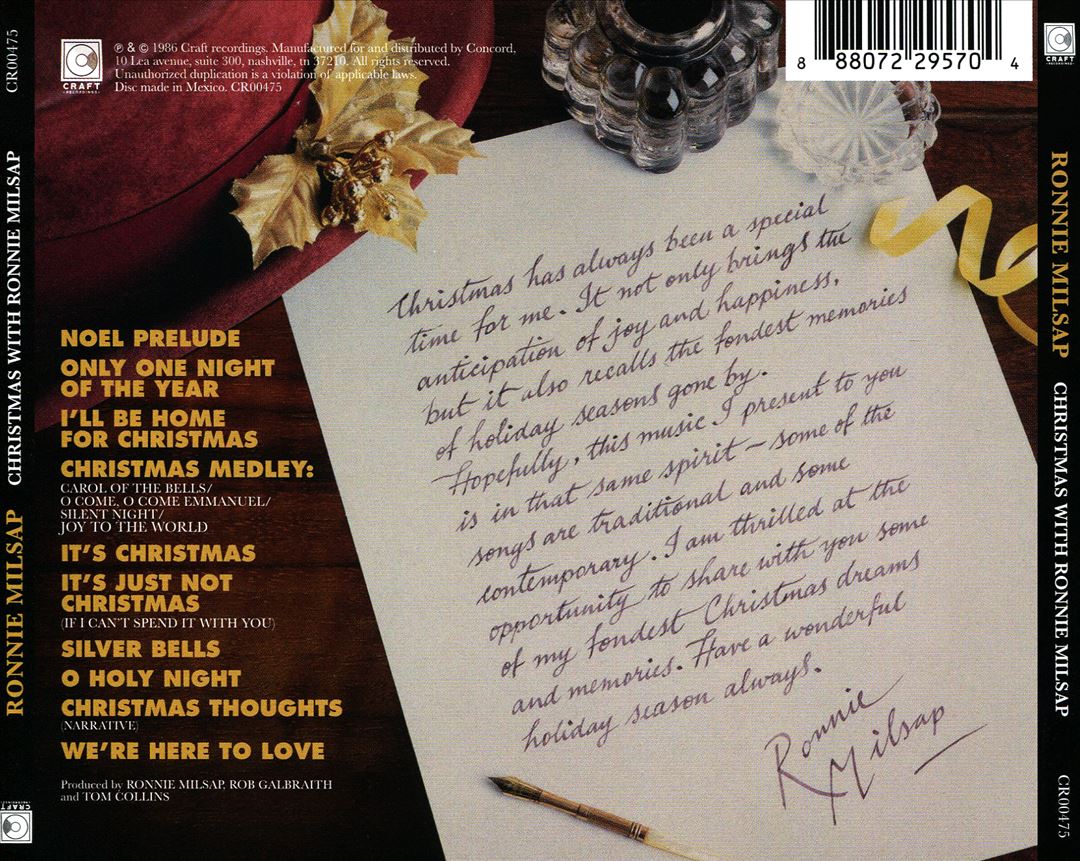 Christmas With Ronnie Milsap cover art