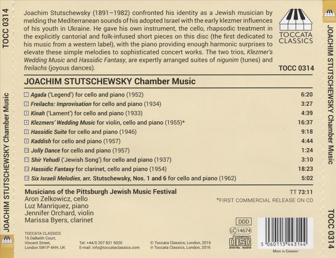 Joachim Stutschewsky: Chamber Music cover art
