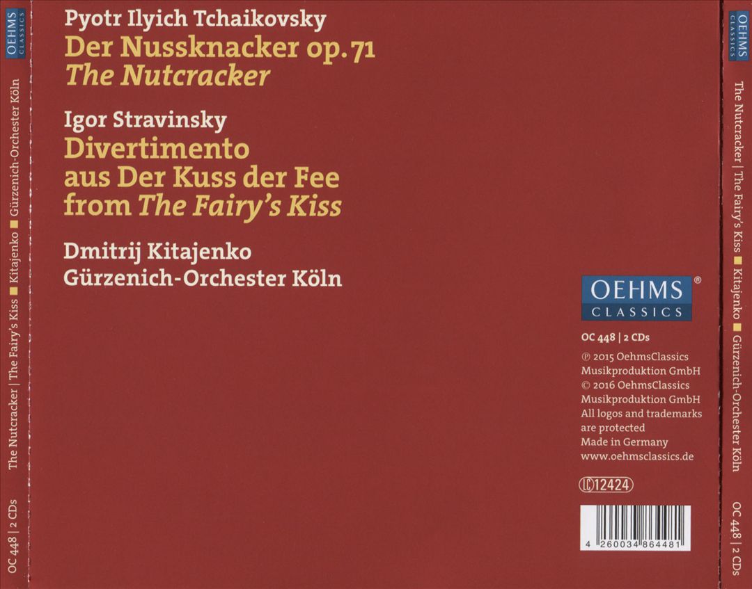 Tchaikovsky: The Nutcracker; Stravinsky: Divertimento from The Fairy's Kiss cover art