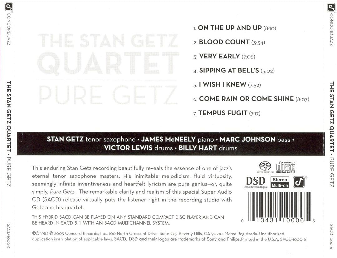 Pure Getz cover art