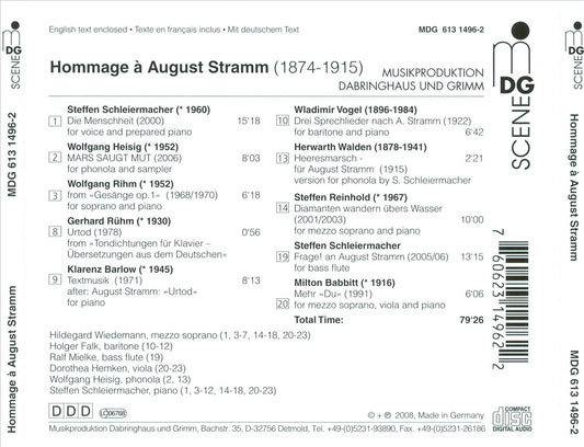 Hommage à August Stramm cover art