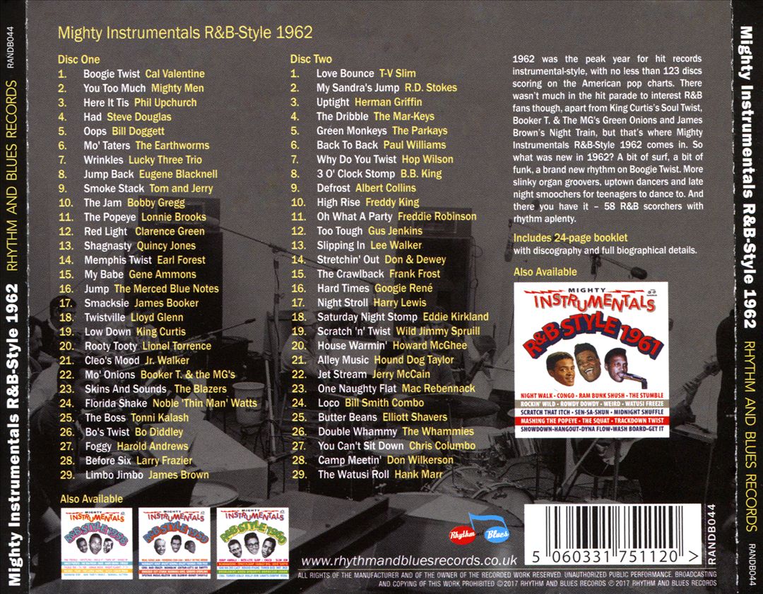 Mighty Instrumentals R&B-Style 1962 cover art