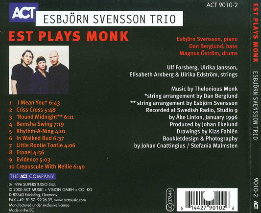 Esbjörn Svensson Trio Plays Monk cover art