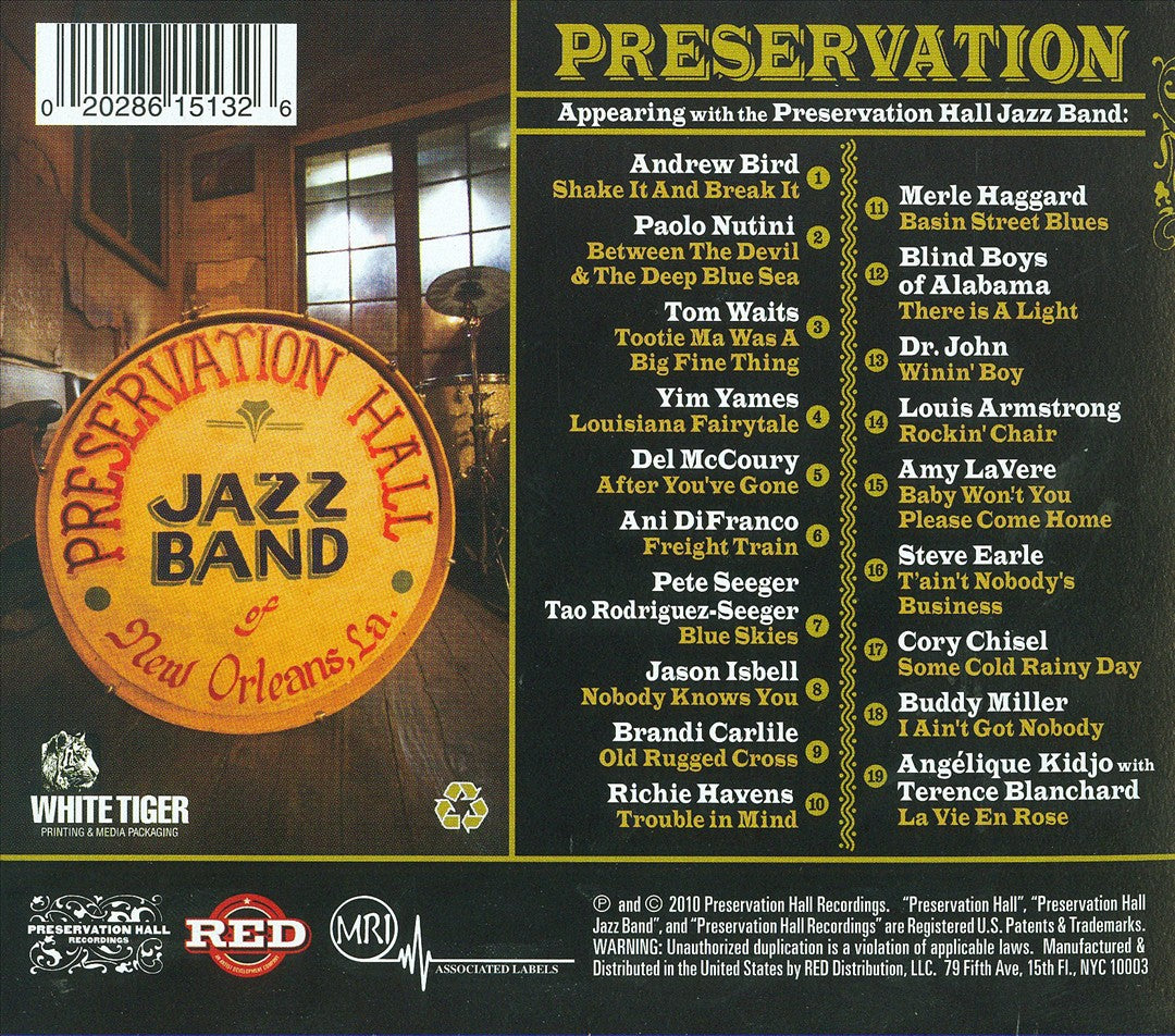 Preservation: An Album to Benefit Preservation Hall & the Preservation Hall Music Outreach Program cover art