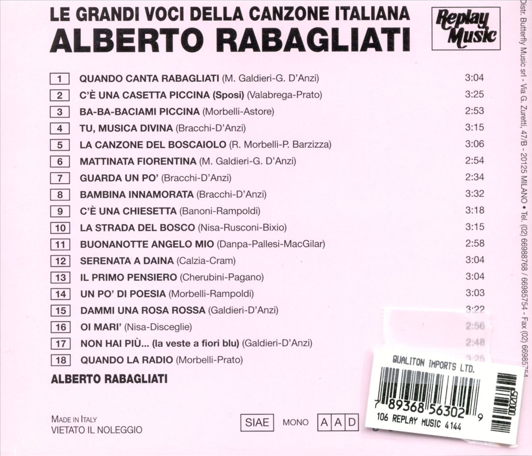 Grandi Voci Della Canzone Italiana cover art