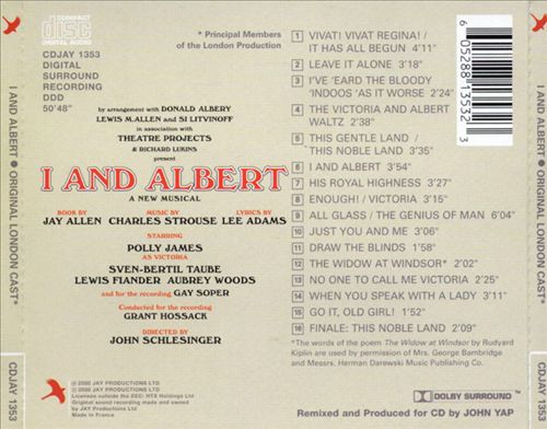 I and Albert [Original London Cast] cover art