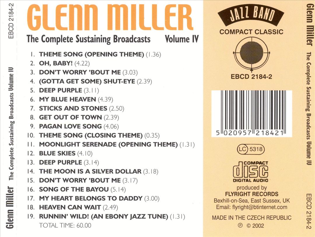 Complete Sustaining Broadcasts, Vol. 4: Heaven Can Wait cover art