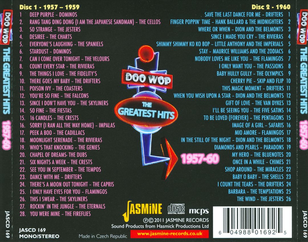 Doo Wop: The Greatest Hits, 1957-60 cover art