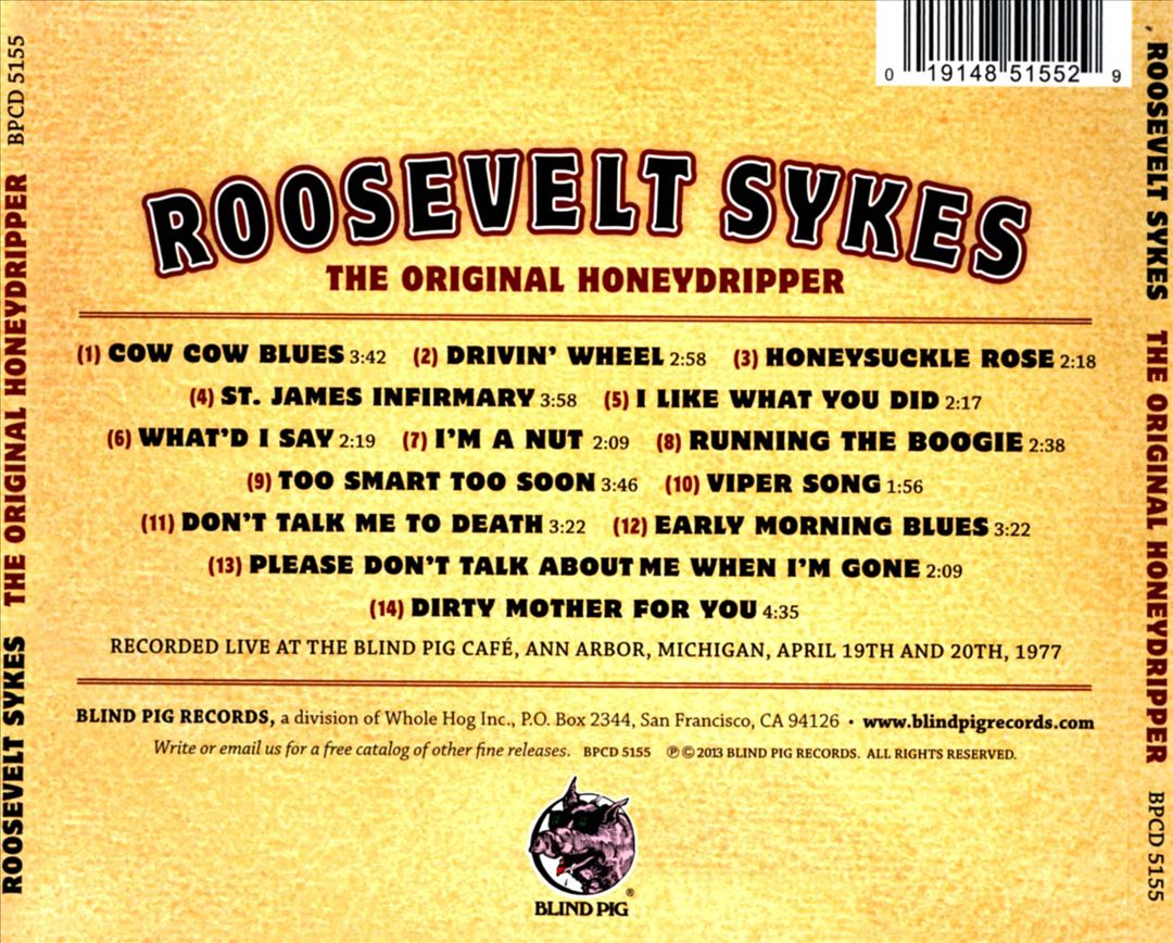 Original Honeydripper cover art
