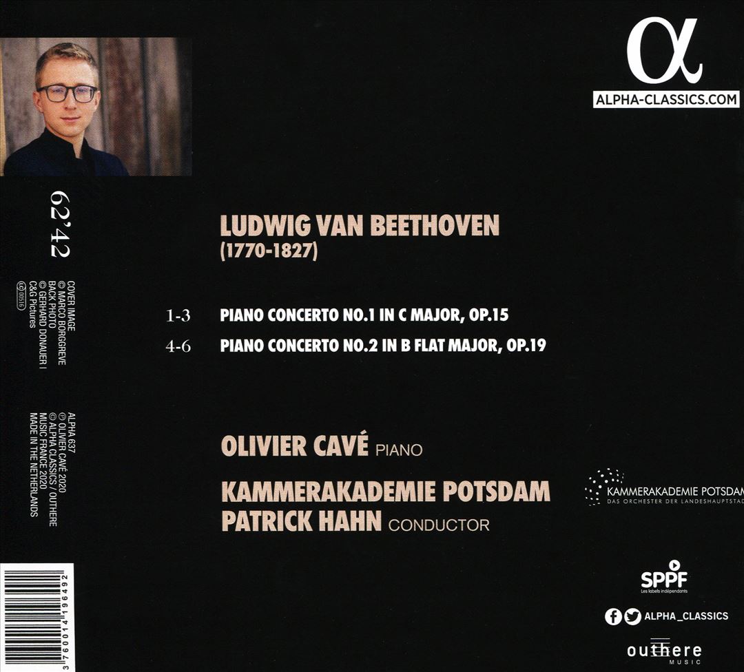 Beethoven: Piano Concertos 1 & 2 cover art