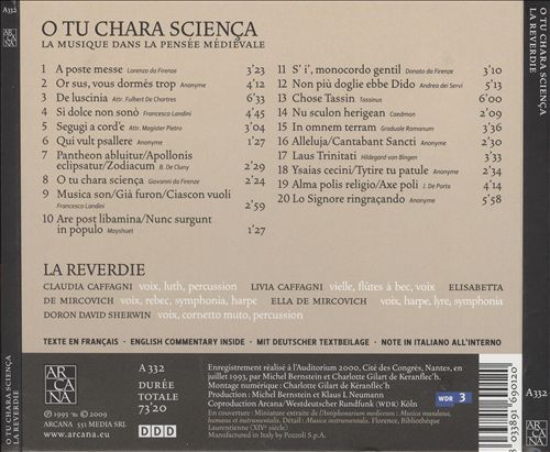 O tu chara sciença: La musique dans la pensée médievale cover art