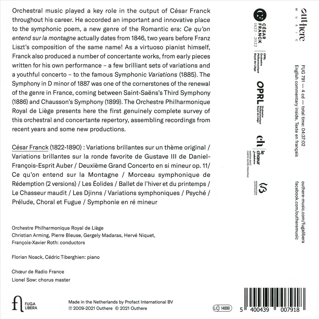 César Franck: Complete Orchestral Works cover art