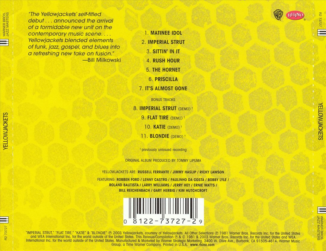 Yellowjackets [Bonus Tracks] cover art