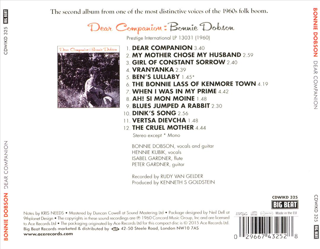 Dear Companion cover art