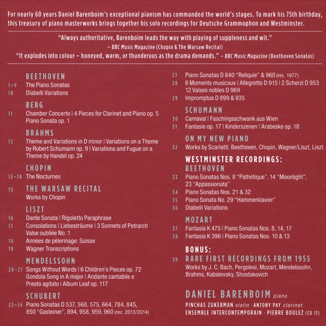 Solo Recordings on Deutsche Grammophon cover art